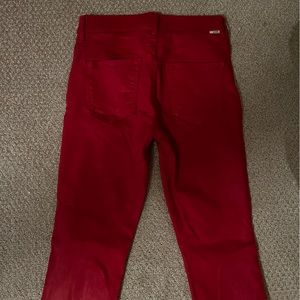 Mother red coated jeans sz 27